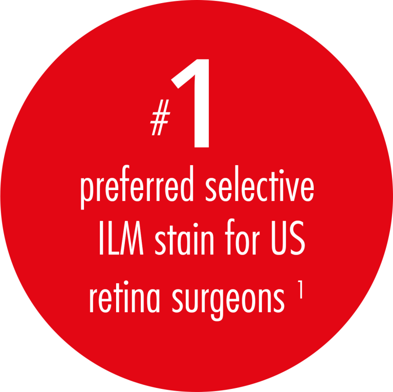 #1 preferred selective ILM stain for US retina surgeons